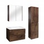 Dark Oak 750 Shaving Cabinet